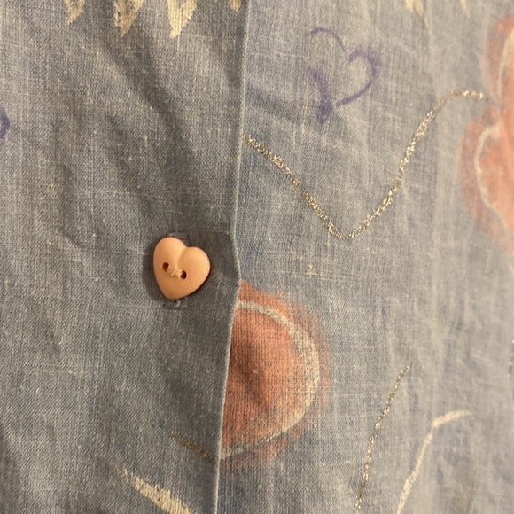 Vintage 80’s Randi Of California Button Down Crop Top - Picture 2 of 3